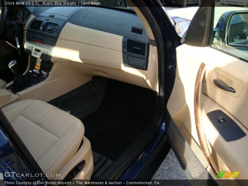 Mystic Blue Metallic / Sand Beige 2004 BMW X3 2.5i