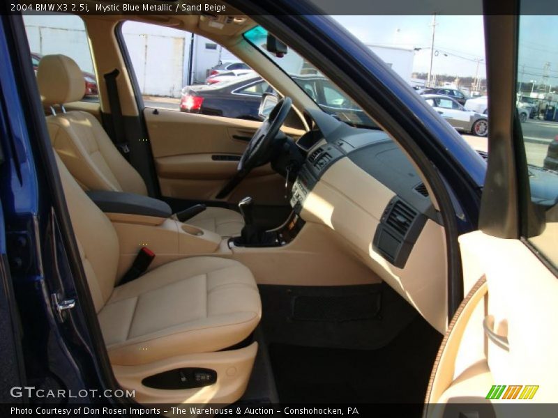 Mystic Blue Metallic / Sand Beige 2004 BMW X3 2.5i