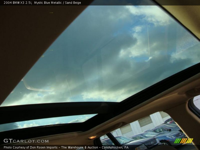Mystic Blue Metallic / Sand Beige 2004 BMW X3 2.5i