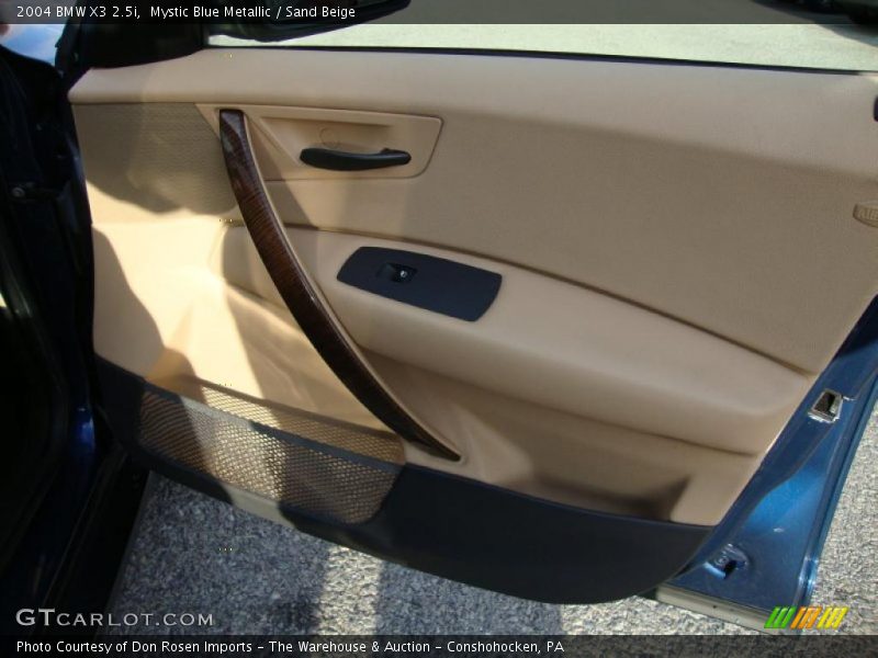 Mystic Blue Metallic / Sand Beige 2004 BMW X3 2.5i