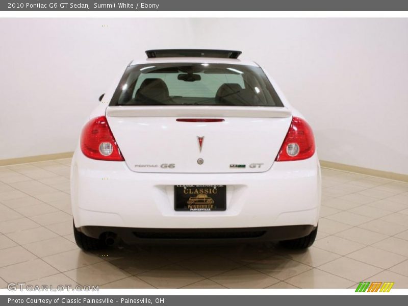 Summit White / Ebony 2010 Pontiac G6 GT Sedan