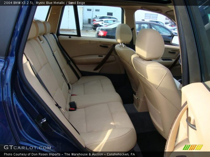 Mystic Blue Metallic / Sand Beige 2004 BMW X3 2.5i