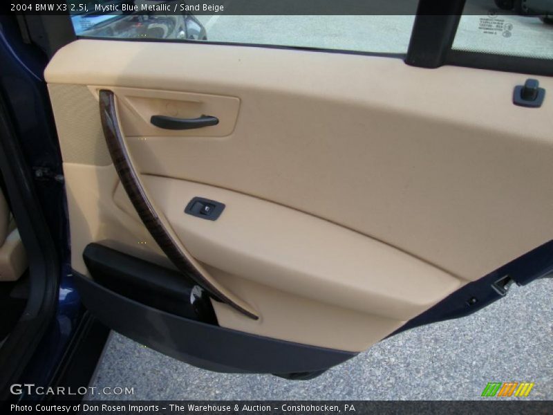 Mystic Blue Metallic / Sand Beige 2004 BMW X3 2.5i