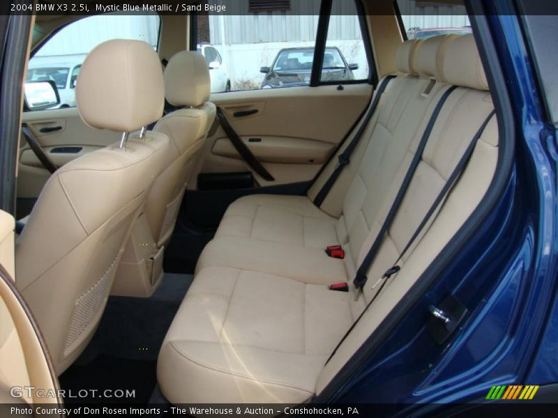 Mystic Blue Metallic / Sand Beige 2004 BMW X3 2.5i
