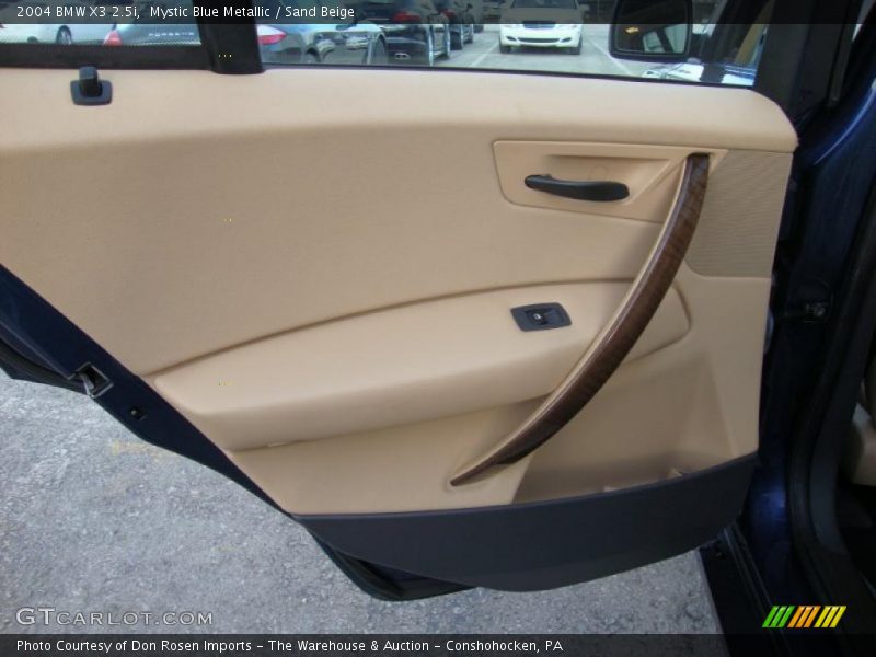 Mystic Blue Metallic / Sand Beige 2004 BMW X3 2.5i