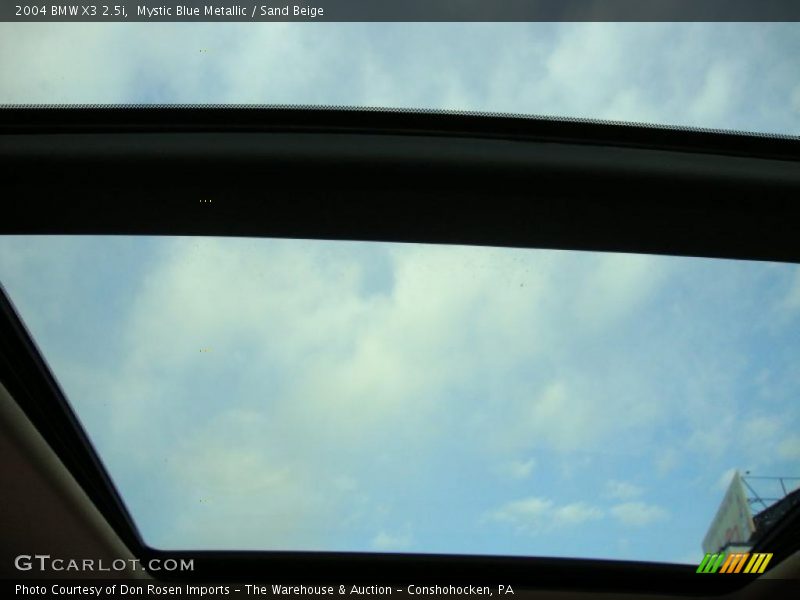 Mystic Blue Metallic / Sand Beige 2004 BMW X3 2.5i