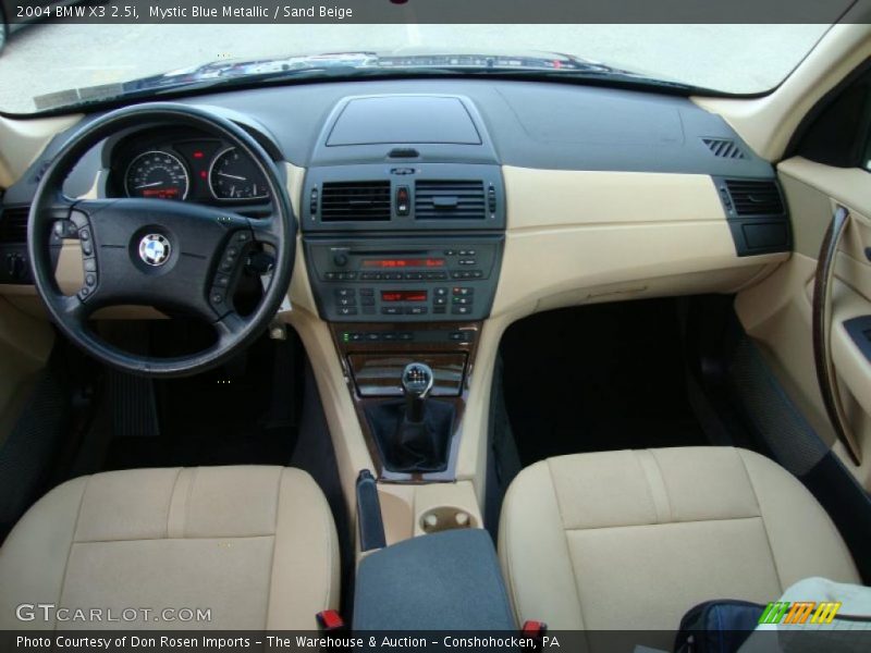 Mystic Blue Metallic / Sand Beige 2004 BMW X3 2.5i