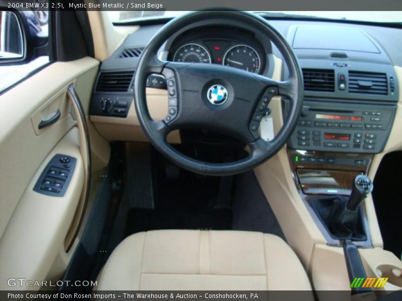 Mystic Blue Metallic / Sand Beige 2004 BMW X3 2.5i