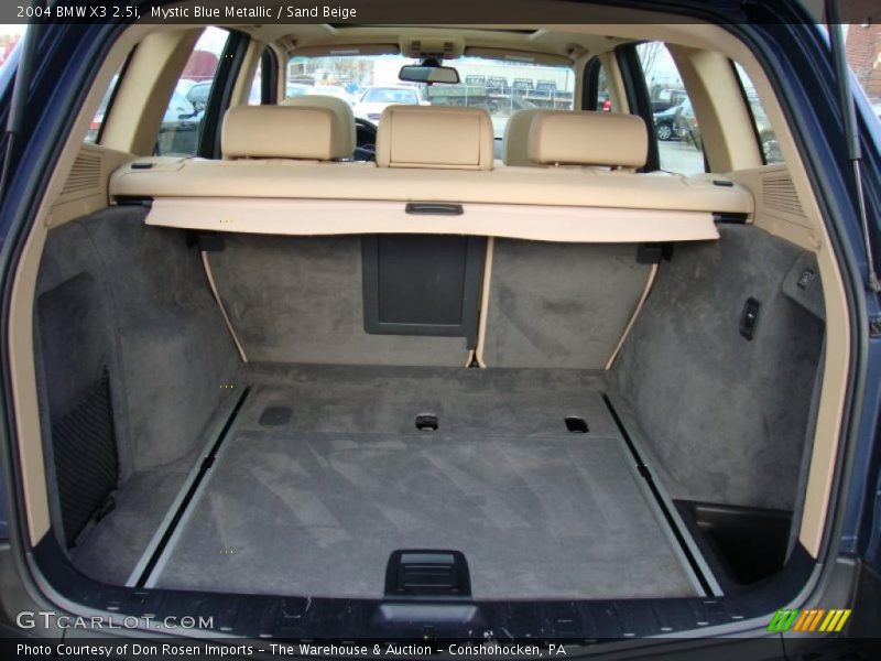 Mystic Blue Metallic / Sand Beige 2004 BMW X3 2.5i