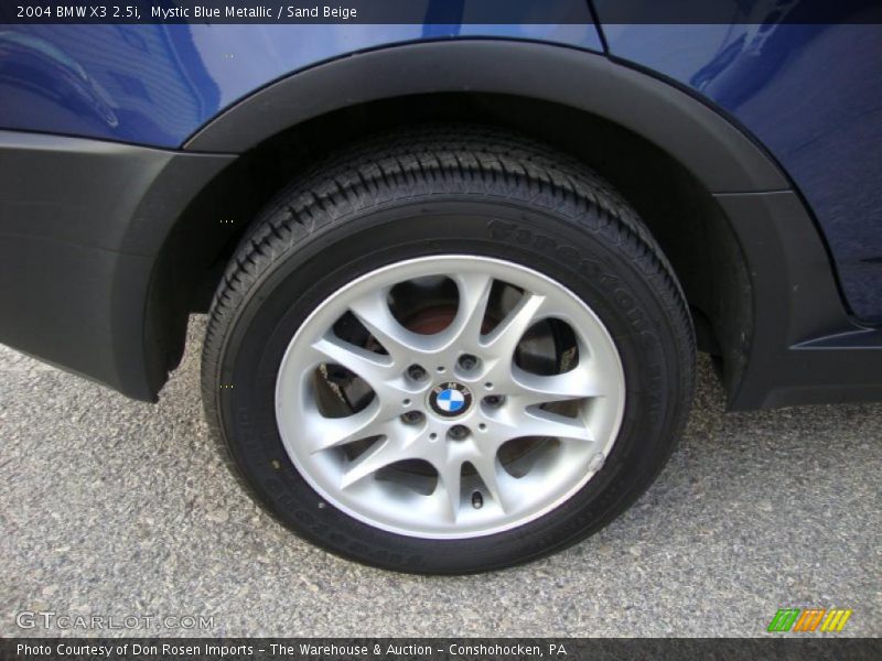Mystic Blue Metallic / Sand Beige 2004 BMW X3 2.5i