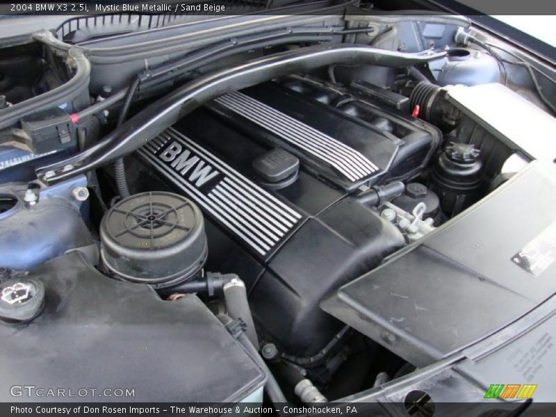 Mystic Blue Metallic / Sand Beige 2004 BMW X3 2.5i