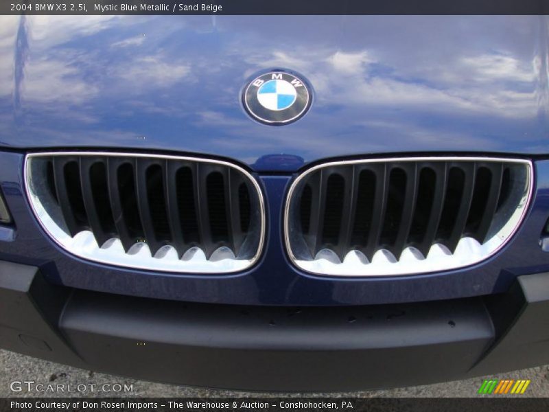 Mystic Blue Metallic / Sand Beige 2004 BMW X3 2.5i