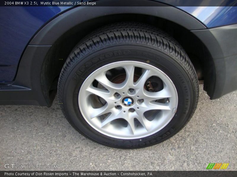 Mystic Blue Metallic / Sand Beige 2004 BMW X3 2.5i