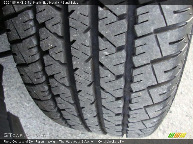 Mystic Blue Metallic / Sand Beige 2004 BMW X3 2.5i