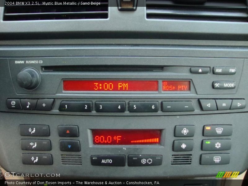 Mystic Blue Metallic / Sand Beige 2004 BMW X3 2.5i