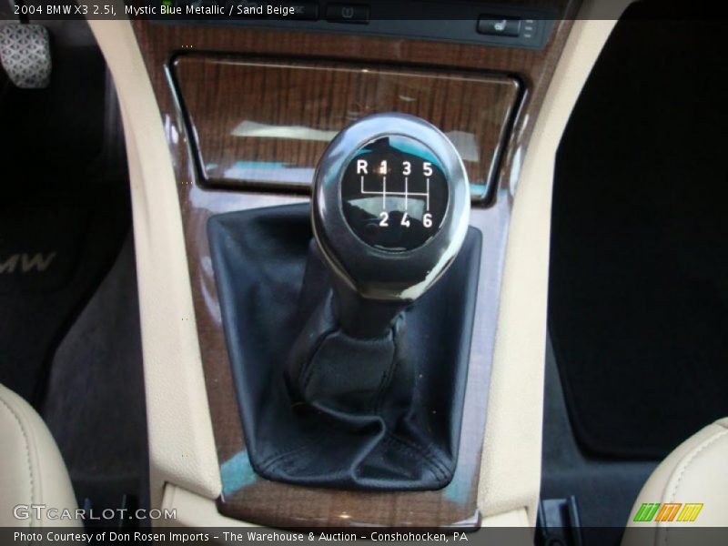 Mystic Blue Metallic / Sand Beige 2004 BMW X3 2.5i