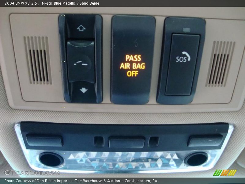 Mystic Blue Metallic / Sand Beige 2004 BMW X3 2.5i