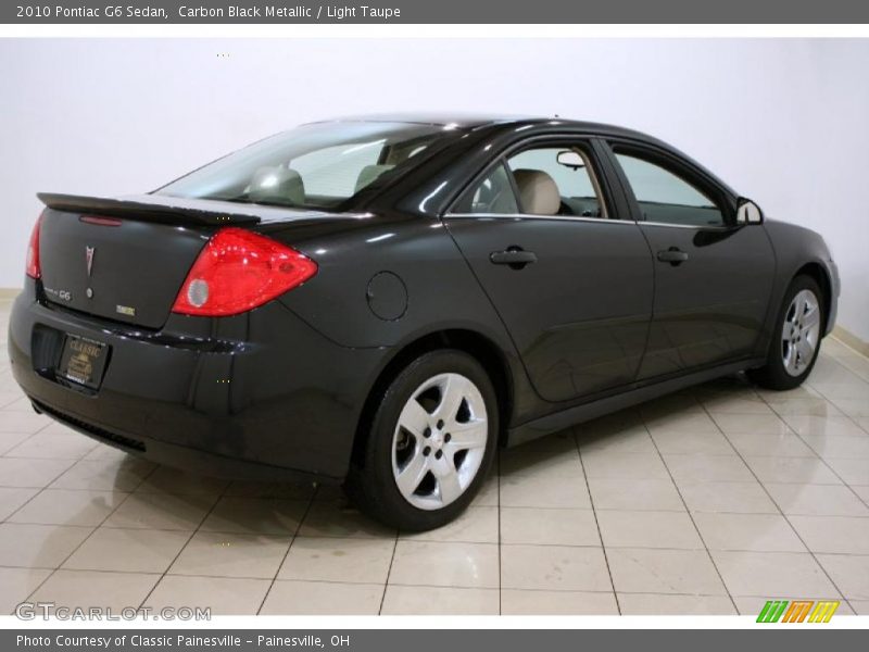 Carbon Black Metallic / Light Taupe 2010 Pontiac G6 Sedan