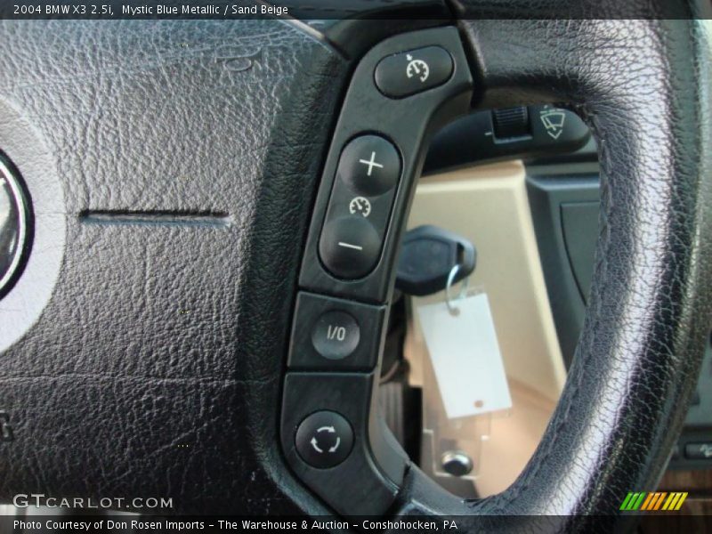 Mystic Blue Metallic / Sand Beige 2004 BMW X3 2.5i