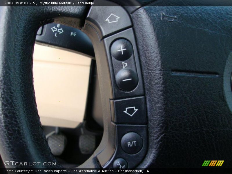 Mystic Blue Metallic / Sand Beige 2004 BMW X3 2.5i