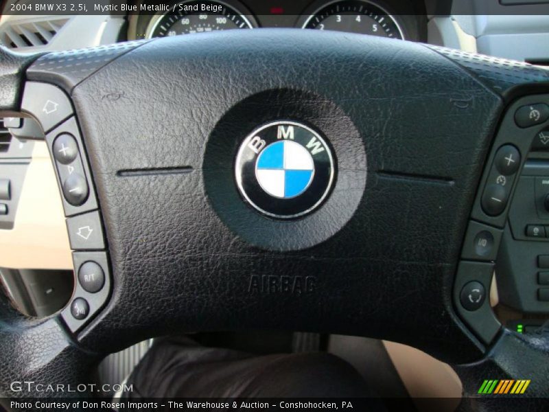 Mystic Blue Metallic / Sand Beige 2004 BMW X3 2.5i