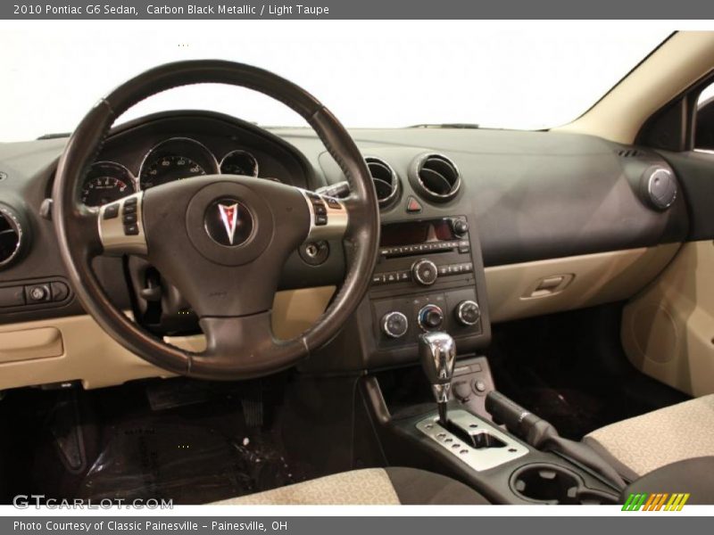 Carbon Black Metallic / Light Taupe 2010 Pontiac G6 Sedan