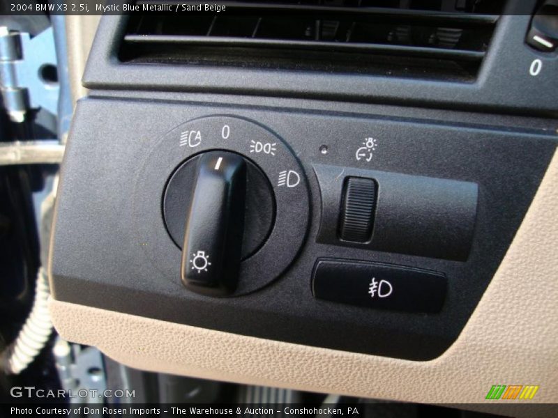 Mystic Blue Metallic / Sand Beige 2004 BMW X3 2.5i