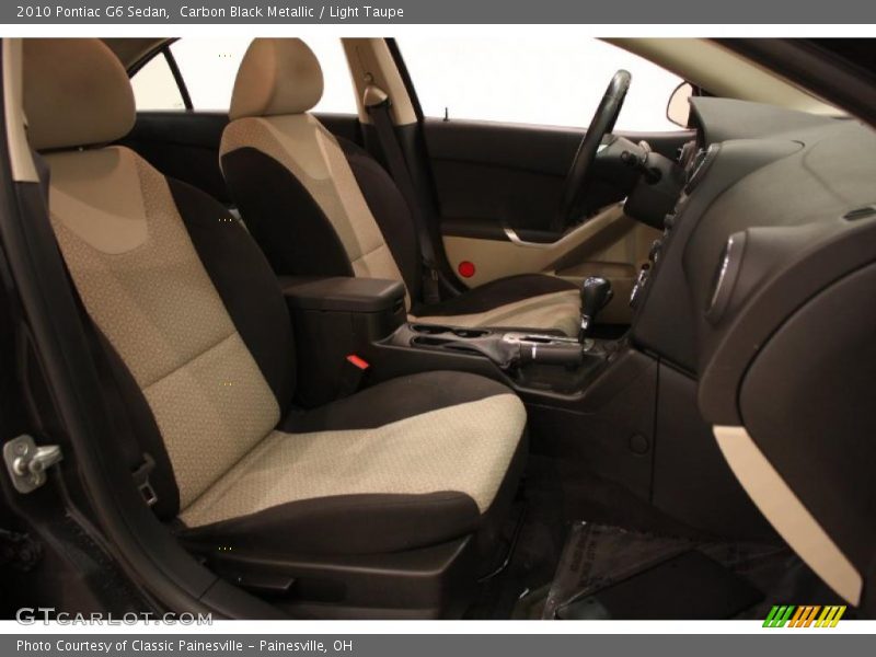 Carbon Black Metallic / Light Taupe 2010 Pontiac G6 Sedan