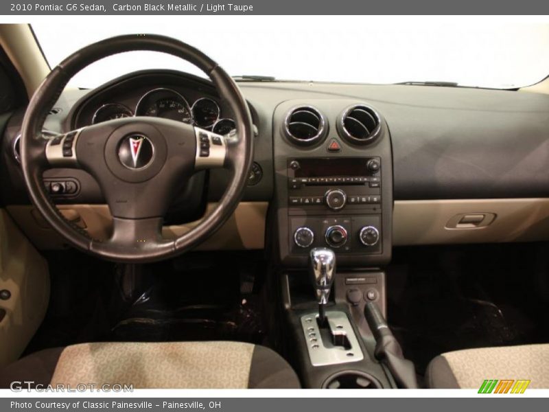 Carbon Black Metallic / Light Taupe 2010 Pontiac G6 Sedan