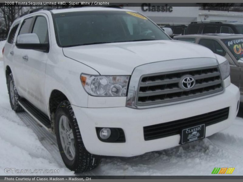Super White / Graphite 2008 Toyota Sequoia Limited 4WD