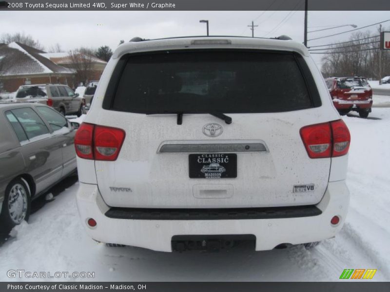 Super White / Graphite 2008 Toyota Sequoia Limited 4WD
