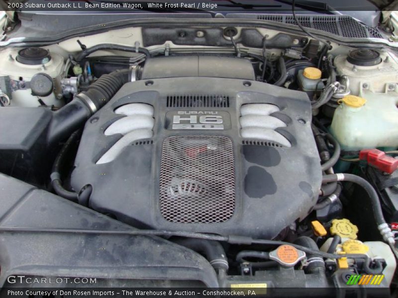  2003 Outback L.L. Bean Edition Wagon Engine - 3.0 Liter DOHC 24-Valve Flat 6 Cylinder