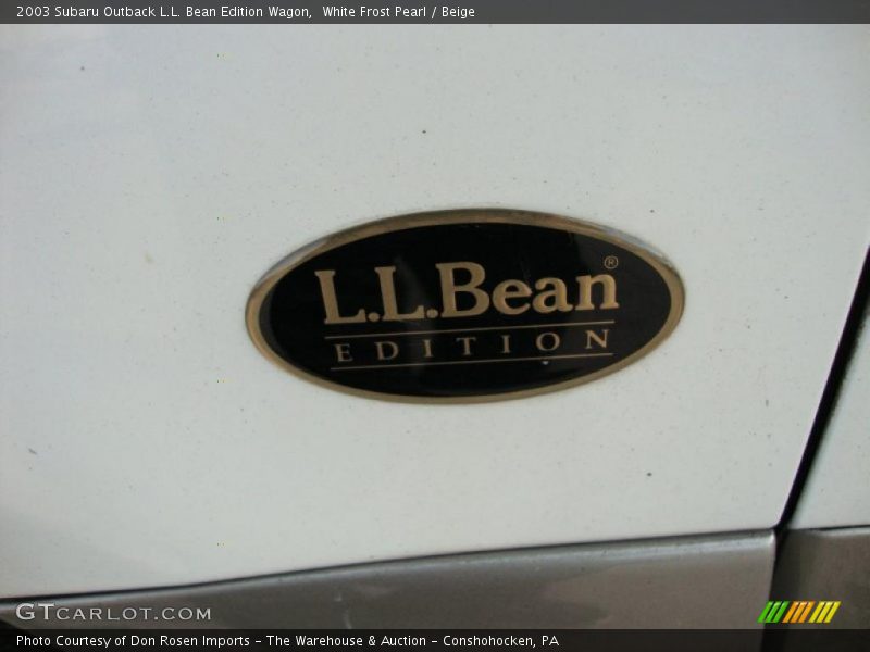 White Frost Pearl / Beige 2003 Subaru Outback L.L. Bean Edition Wagon