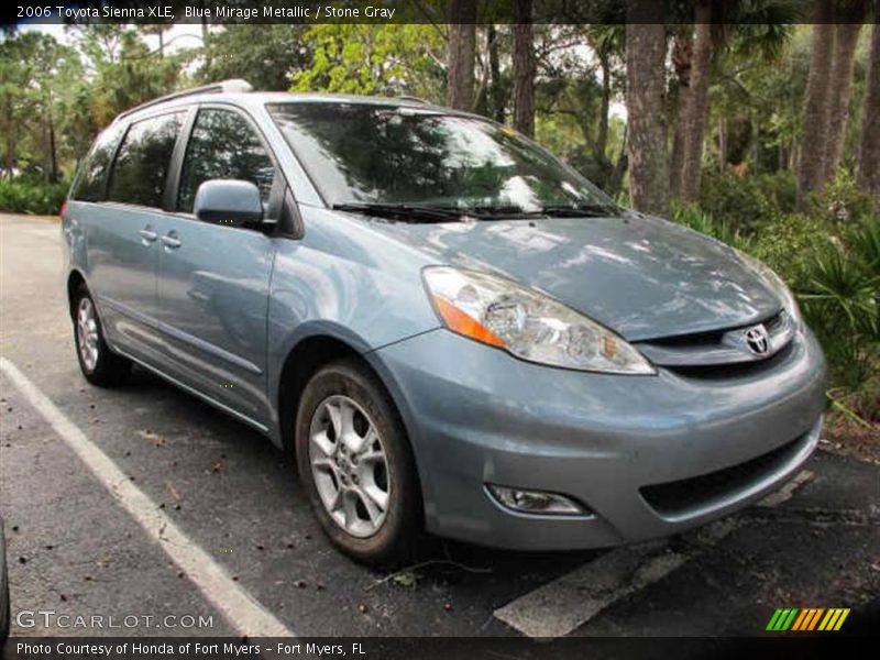 Blue Mirage Metallic / Stone Gray 2006 Toyota Sienna XLE