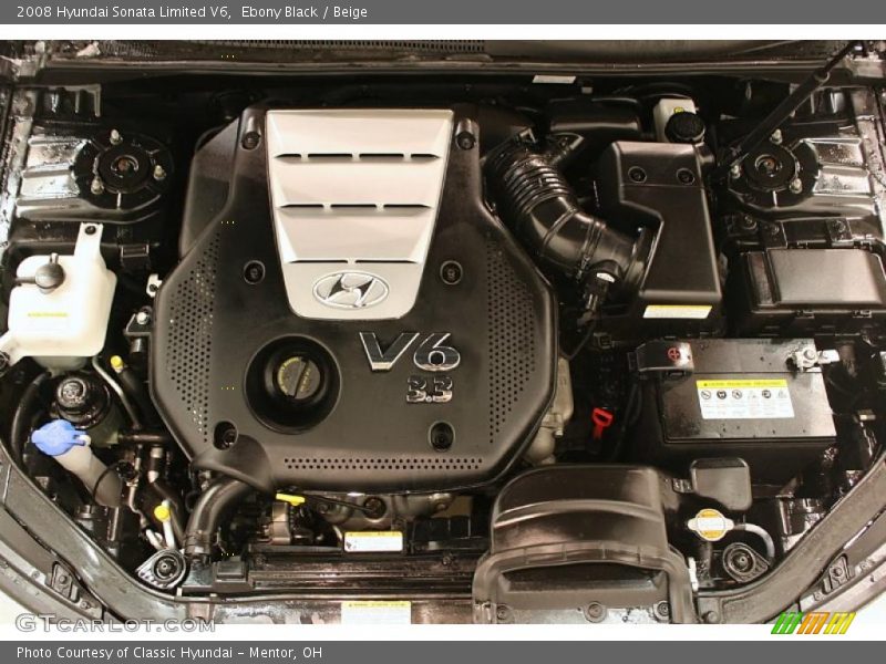 Ebony Black / Beige 2008 Hyundai Sonata Limited V6