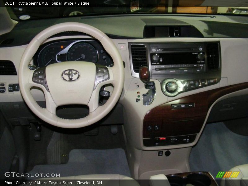 Dashboard of 2011 Sienna XLE