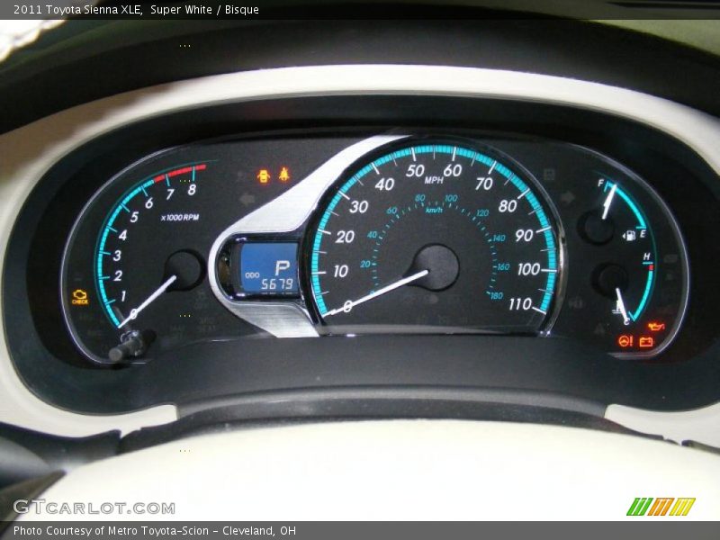  2011 Sienna XLE XLE Gauges