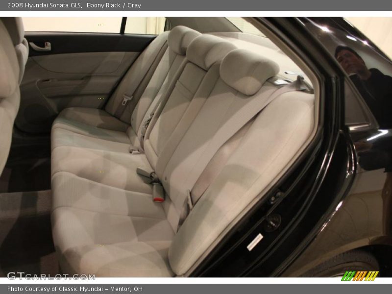 Ebony Black / Gray 2008 Hyundai Sonata GLS