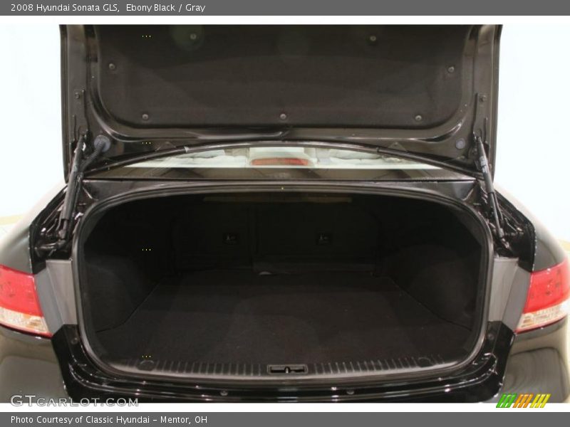 Ebony Black / Gray 2008 Hyundai Sonata GLS