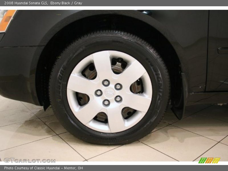 Ebony Black / Gray 2008 Hyundai Sonata GLS