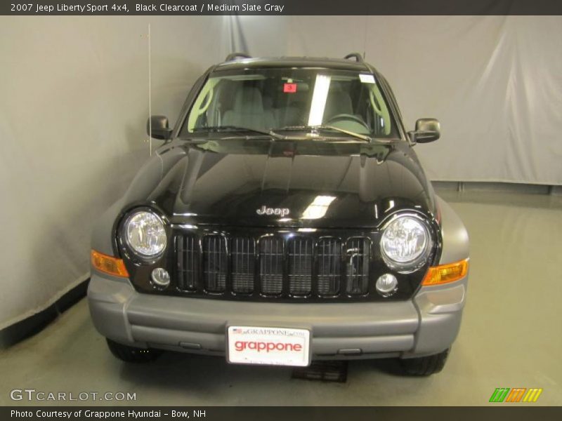 Black Clearcoat / Medium Slate Gray 2007 Jeep Liberty Sport 4x4