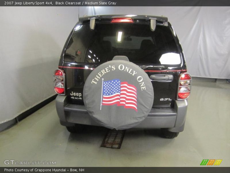 Black Clearcoat / Medium Slate Gray 2007 Jeep Liberty Sport 4x4