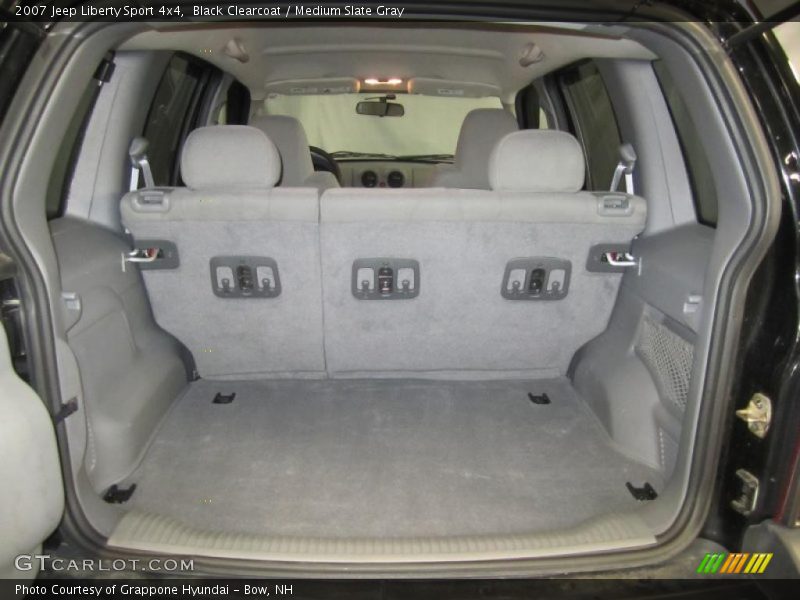 Black Clearcoat / Medium Slate Gray 2007 Jeep Liberty Sport 4x4