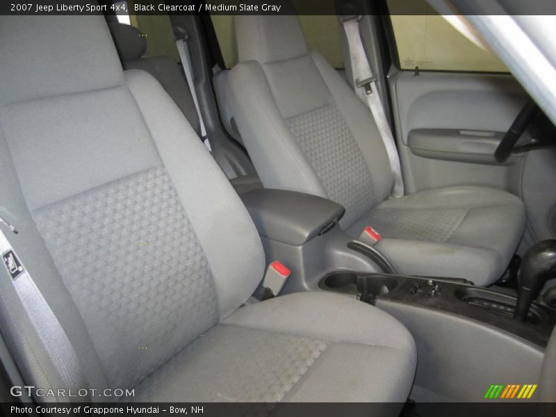 Black Clearcoat / Medium Slate Gray 2007 Jeep Liberty Sport 4x4