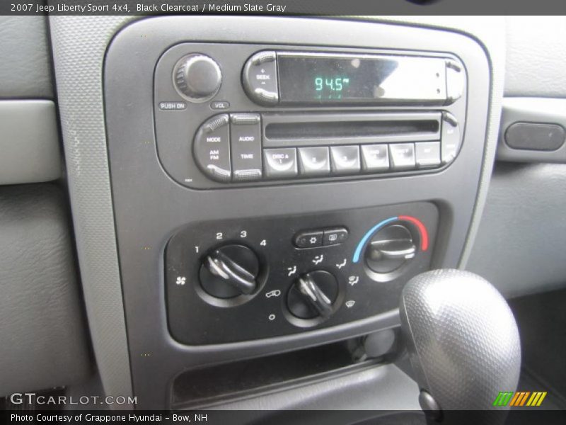 Black Clearcoat / Medium Slate Gray 2007 Jeep Liberty Sport 4x4