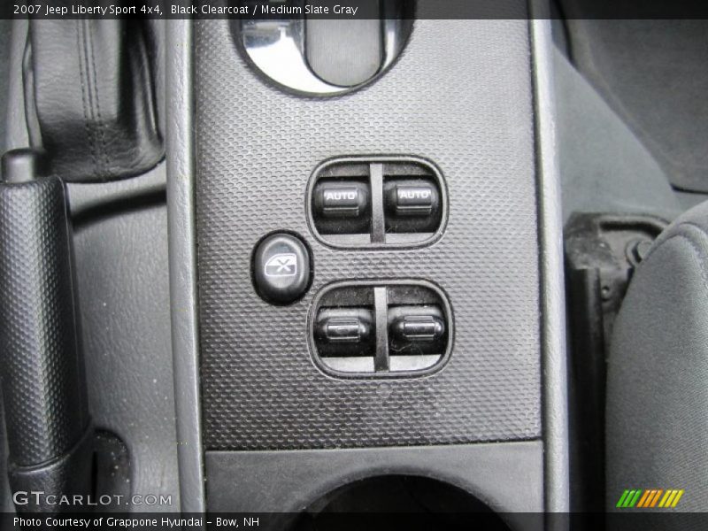 Black Clearcoat / Medium Slate Gray 2007 Jeep Liberty Sport 4x4