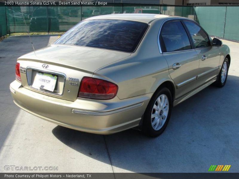 Desert Sand Metallic / Beige 2003 Hyundai Sonata GLS V6