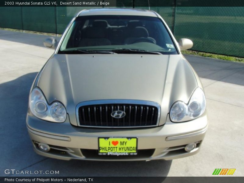 Desert Sand Metallic / Beige 2003 Hyundai Sonata GLS V6