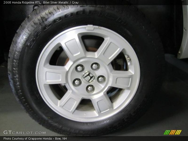 Billet Silver Metallic / Gray 2008 Honda Ridgeline RTL