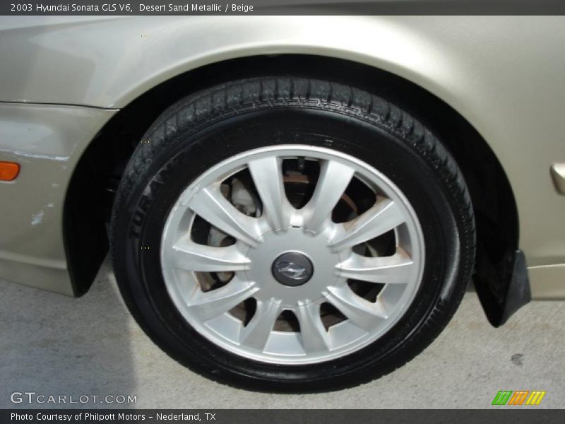 Desert Sand Metallic / Beige 2003 Hyundai Sonata GLS V6
